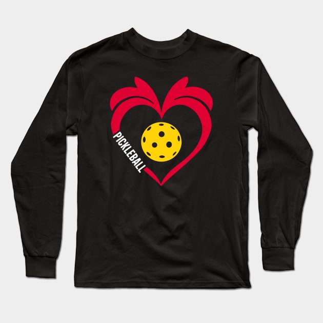 Pickleball Love Long Sleeve T-Shirt by thechicgeek